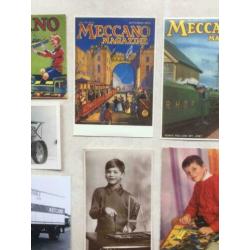 5 ansichtkaarten betrekking op MECCANO
