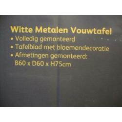 Statafel sta tafel partytafel party witte metalen vouwtafel