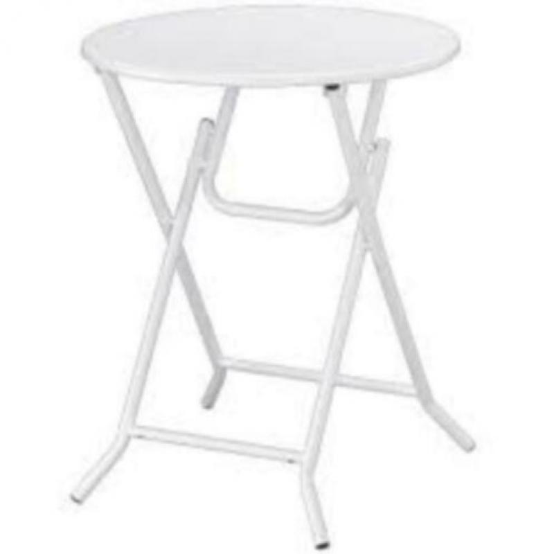 Statafel sta tafel partytafel party witte metalen vouwtafel