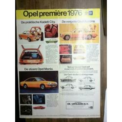 Poster Opel Manta B 1/9/75