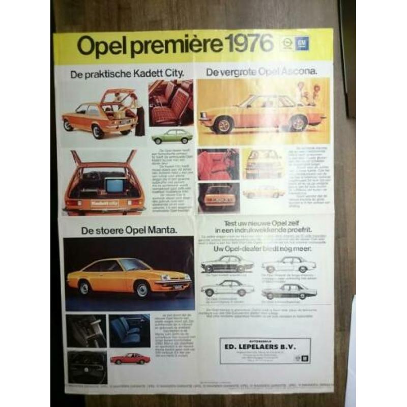 Poster Opel Manta B 1/9/75