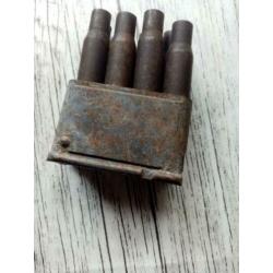 Garand clip met hulzen Amerikaans wo2