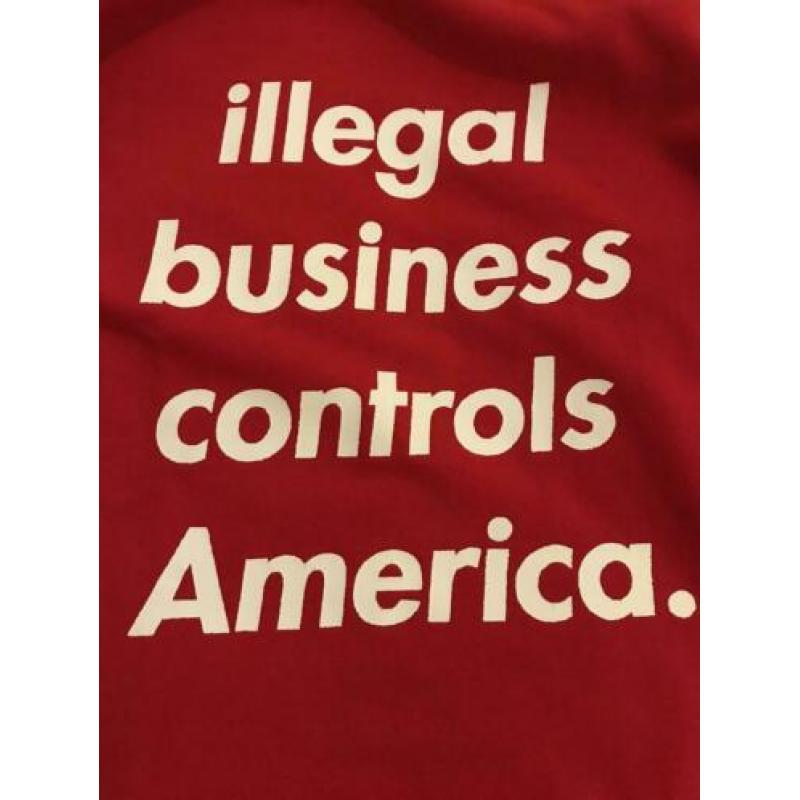 Supreme illegale business controls america XL hoodie patta