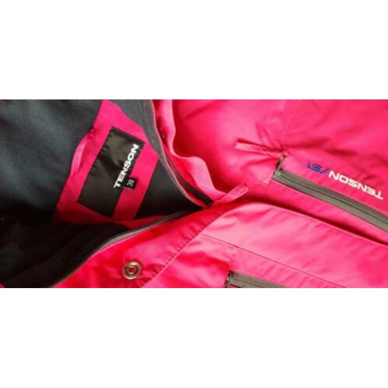 Ski jas tenson maat 38 ski broek grijs maat 36 38