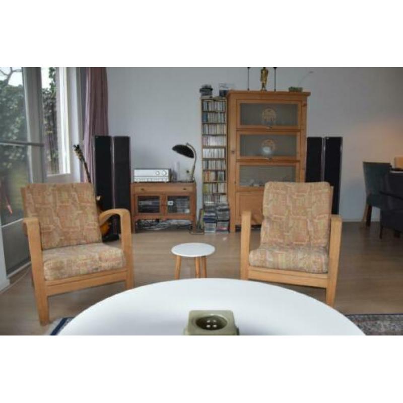 set vintage fauteuils uit de 50's