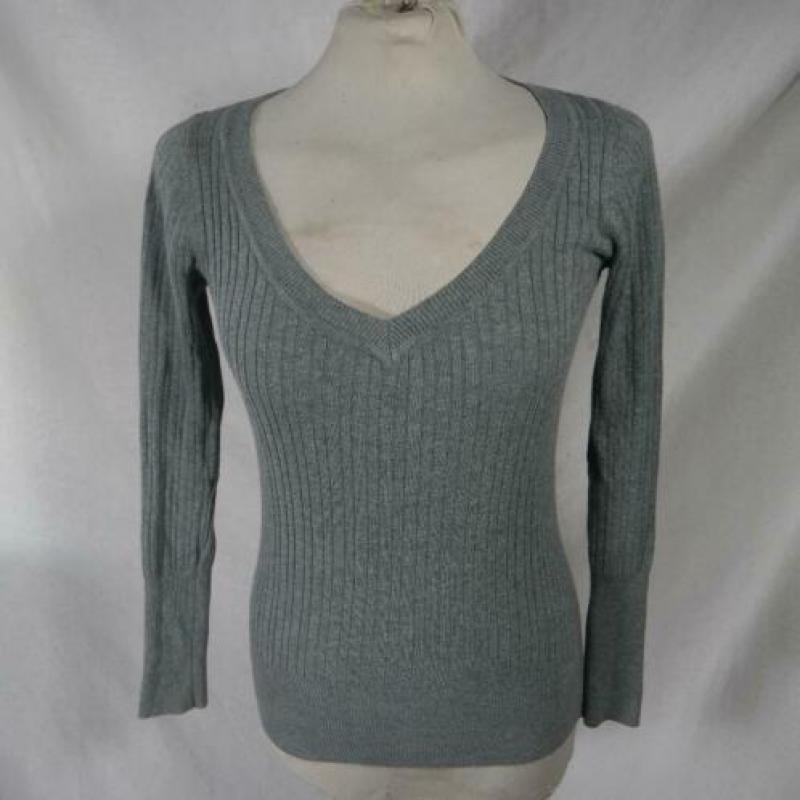 Leuk grijs/blauw dames truitje. Mt S, Merk MNG Basic