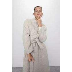NIEUW / ZARA mantel met ceintuur maat XL