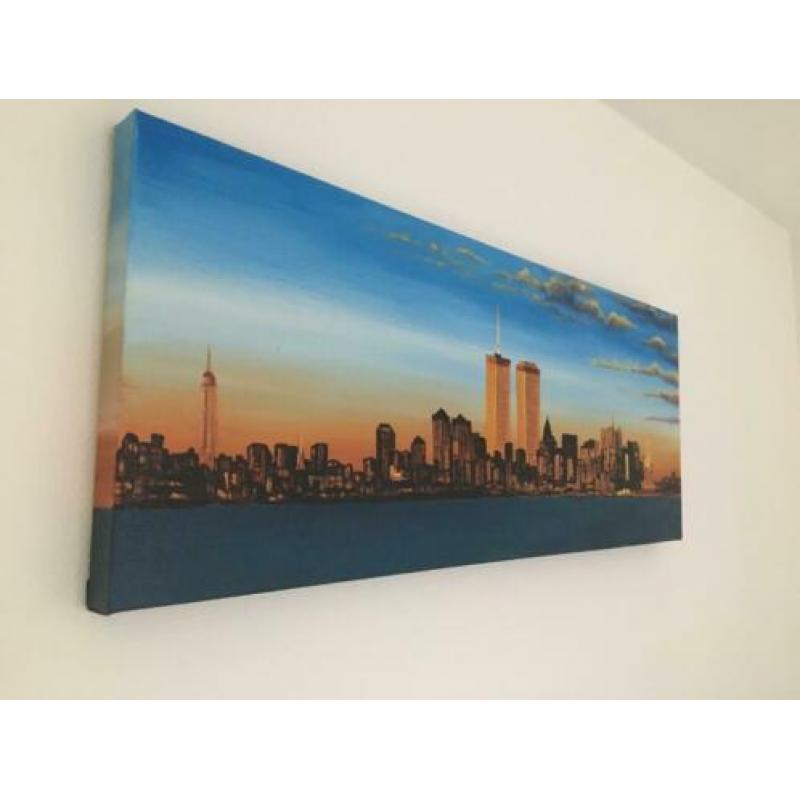 New York skyline geschilderd canvas