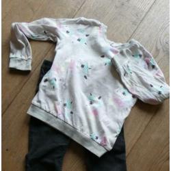 Shirt met pony's (H&M) meisje, maat 110-116