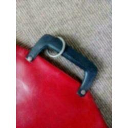 Retro/vintage stevige gitaarhoes zgan 180x47x17 rood skai