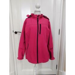 Lizzard softshell jas, roze, maat L