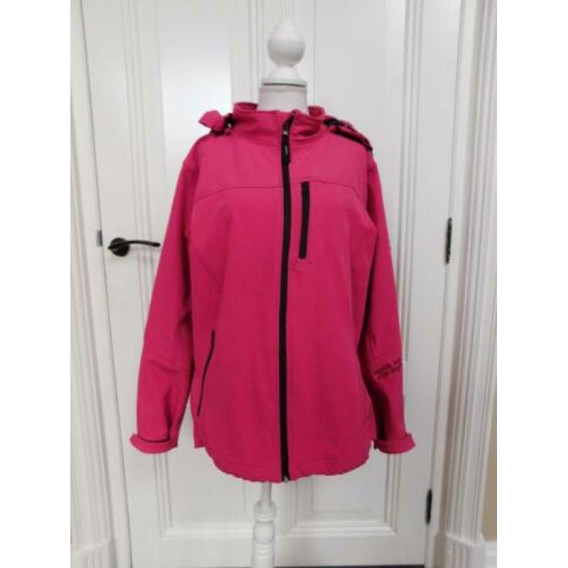 Lizzard softshell jas, roze, maat L