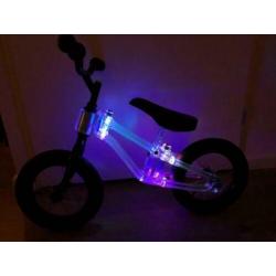 Loekie sparkling loopfiets 12 inch met glitters nieuw