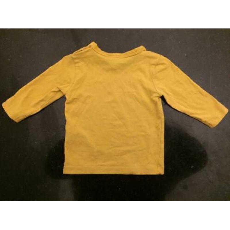 Geel Baby Shirt Top Ouders Maat 62 2-4 Maanden