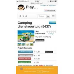 Playmobiel camping dienstwagen