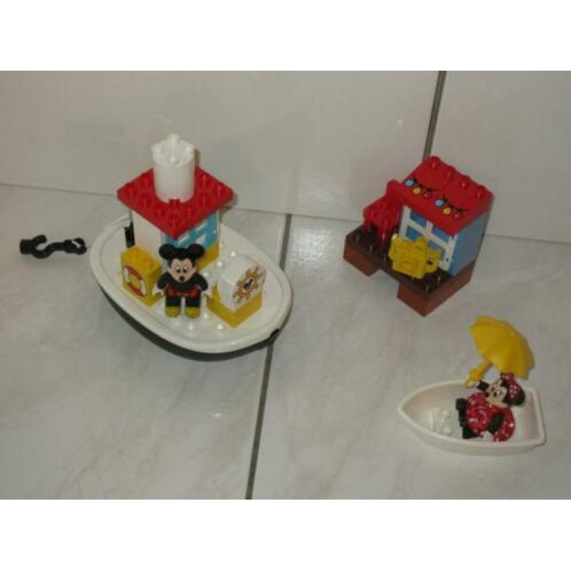 Duplo Disney boot met Mickey en Minnie Mouse