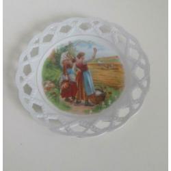 antieke schalen diameter ca 20 cm 2x boerenprint