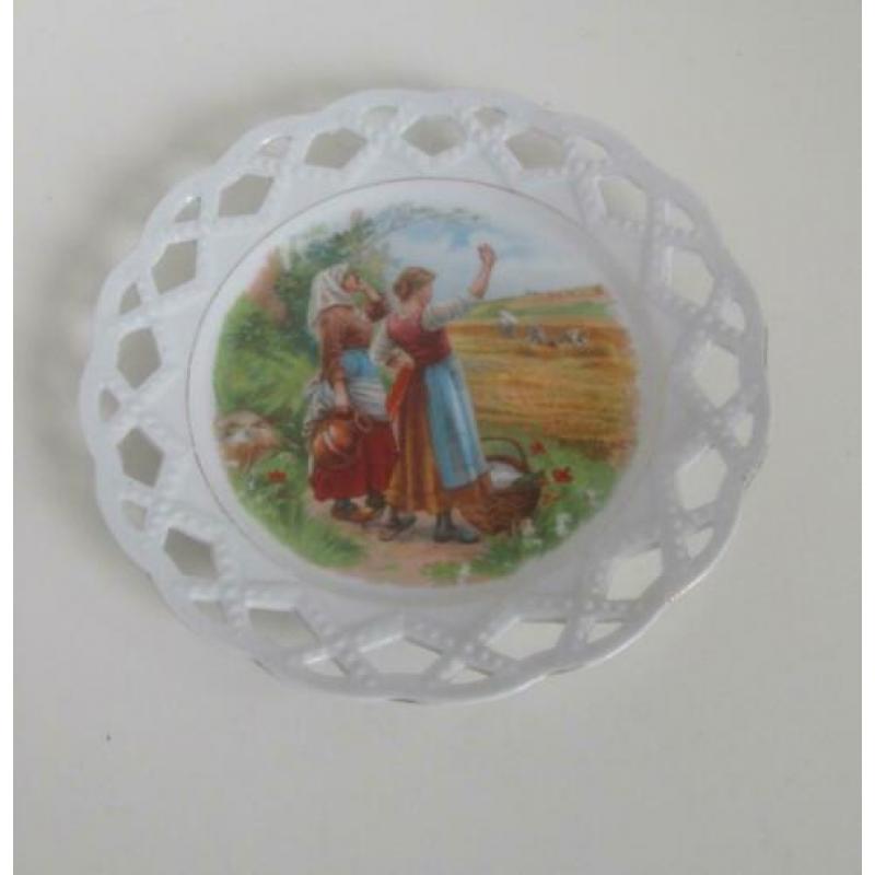 antieke schalen diameter ca 20 cm 2x boerenprint