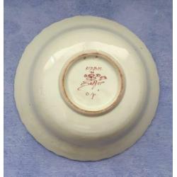 wandbordje polychroom Oud Delft bloemen