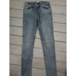 Dames skinny jeans grijs the sting