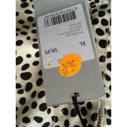 Costes broek lang crème met ze stip mt 42-44nw