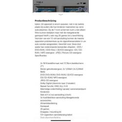 Akai ECV6607 DVD speler met 2 monitors voor in auto
