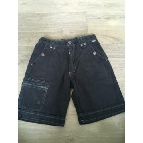 DOERAK korte bermuda broek blauw zeer netjes mt 140 ZD