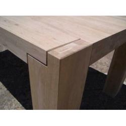 Eettafel massief eiken fbm Bob tafel eikenhout