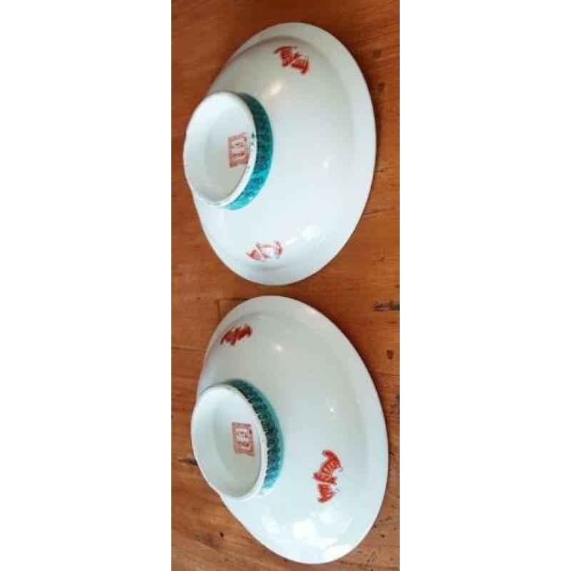 chineese kom met draken decoratie