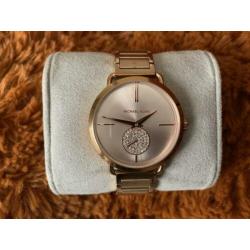 Rose-gold michael kors horloge