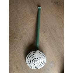 Emaille mint groene schuimspaan, Mintgroen
