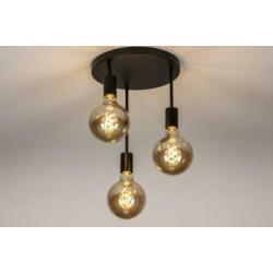 moderne plafondlamp zwart salon tafel slaapkamer keuken lamp