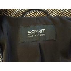 Esprit bruine wollen blazer - maat 38
