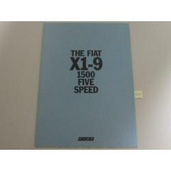 FX 038 folder Fiat X1/9 1500 nr 2.0718-6/80 Uitvouwfolder,