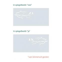 Statische raamfolie • Vogels op Tak • Uniquewinkel