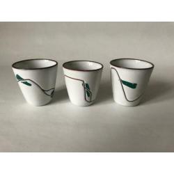 Retro Set van 3 Bekers, met net even ander patroon