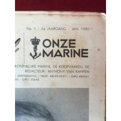 De Blauwe Wimpel, onze marine.