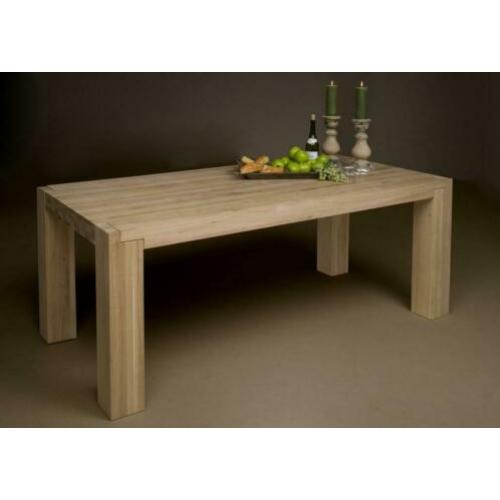 Eettafel massief eiken fbm Bob tafel eikenhout