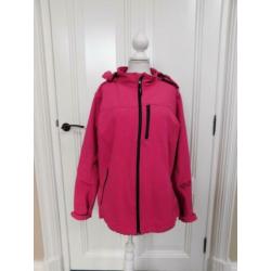 Lizzard softshell jas, roze, maat L