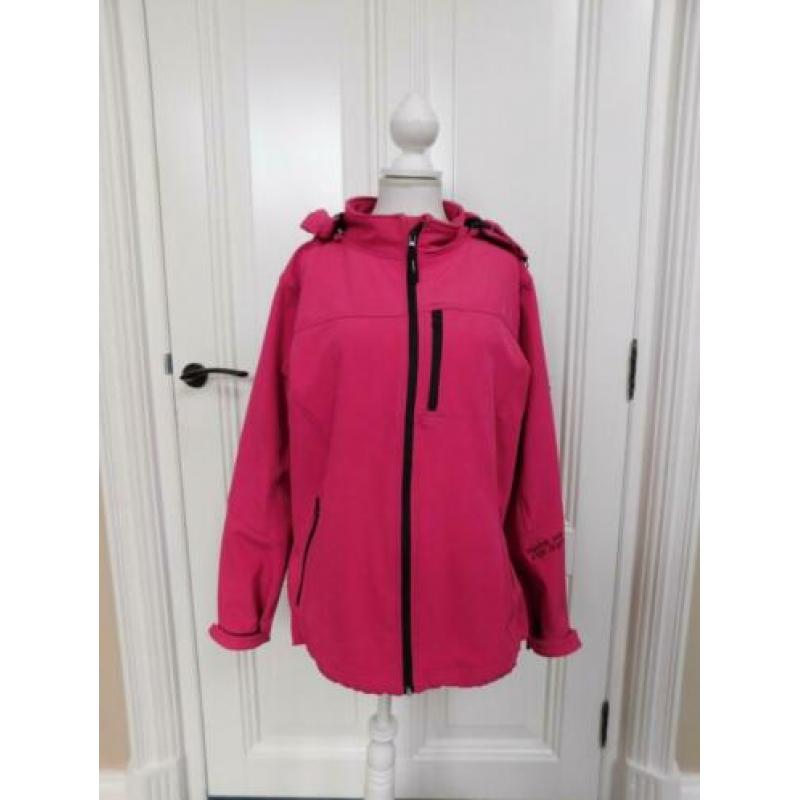 Lizzard softshell jas, roze, maat L