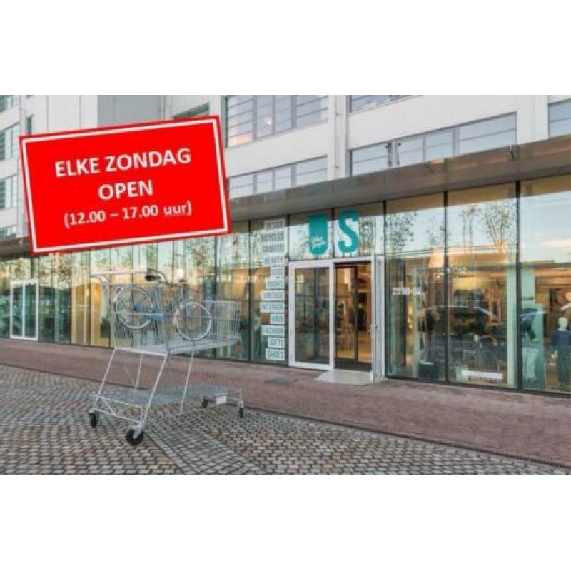 Brocante oude ijzeren wildhaak / half rond