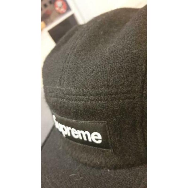 Supreme Featherweight Wool Camp Cap (FW17) Black