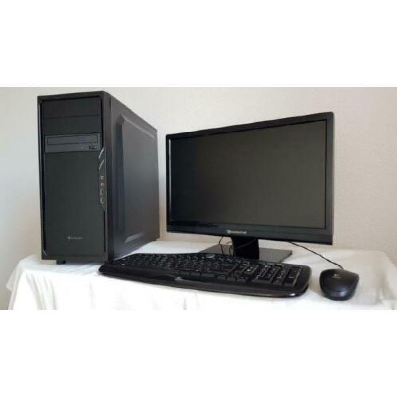 Snelle Amd PC 22 Inch LCD & W10 SSD USB 3.0 8 Gb Ram