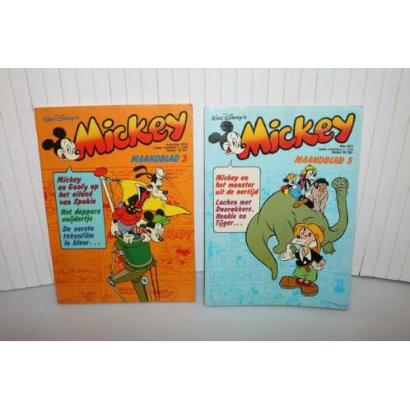 Mickey Maandblad jaren 70 en 80 vintage
