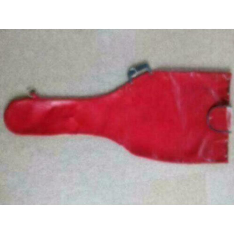 Retro/vintage stevige gitaarhoes zgan 180x47x17 rood skai