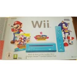 Nintendo WII limited edition blauw in nieuwstaat!!