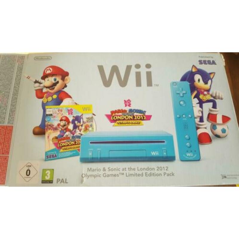 Nintendo WII limited edition blauw in nieuwstaat!!