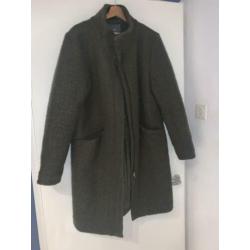 donkergroene ichi winterjas maat xl