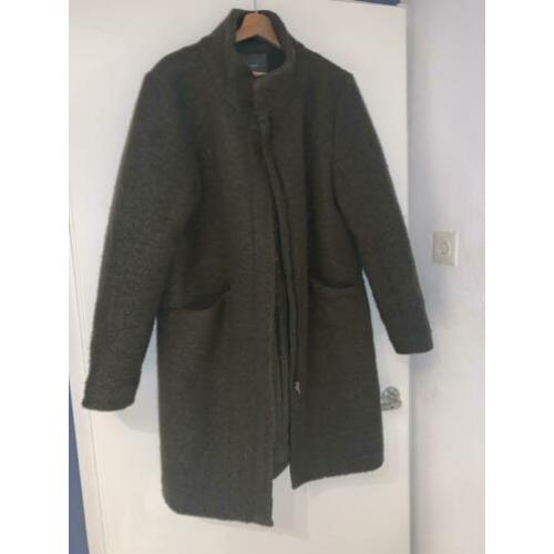 donkergroene ichi winterjas maat xl