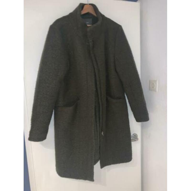donkergroene ichi winterjas maat xl